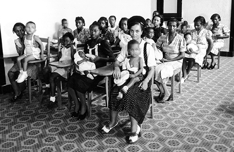 Patients in waiting room.